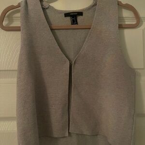 Forever 21 Light Gray Knit Top